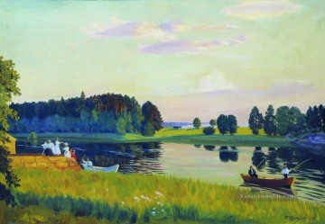  Mikhailovich Malerei - konkol finland 1917 Boris Mikhailovich Kustodiev Flusslandschaft